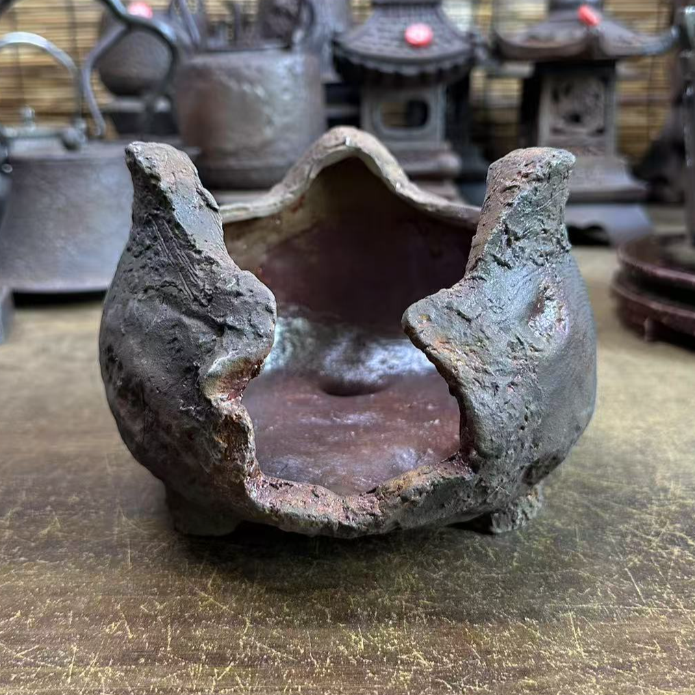 红皮三脚诧寂风凉炉围炉煮茶炉炉铁壶煮水专用