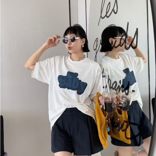 清 诗歌兰女装时尚百搭字母T休闲