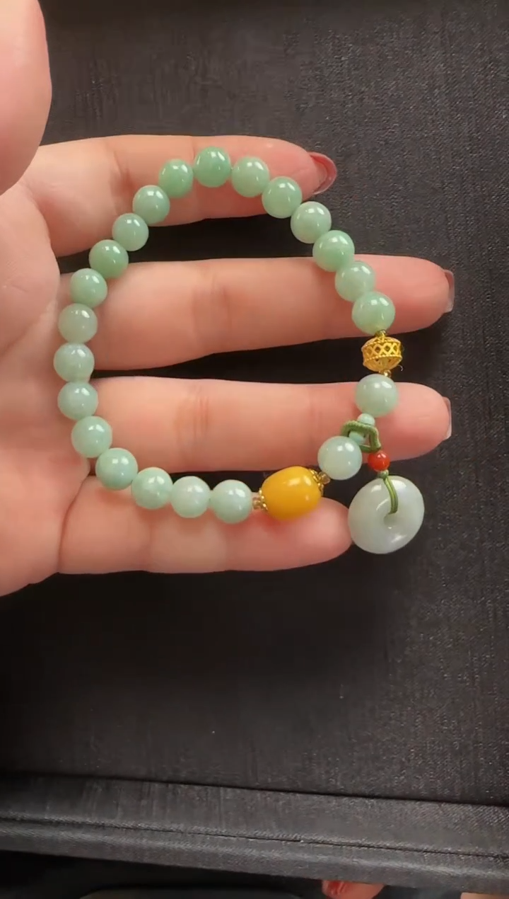 【闪购商品】翡翠手串未镶嵌921玉珠一条