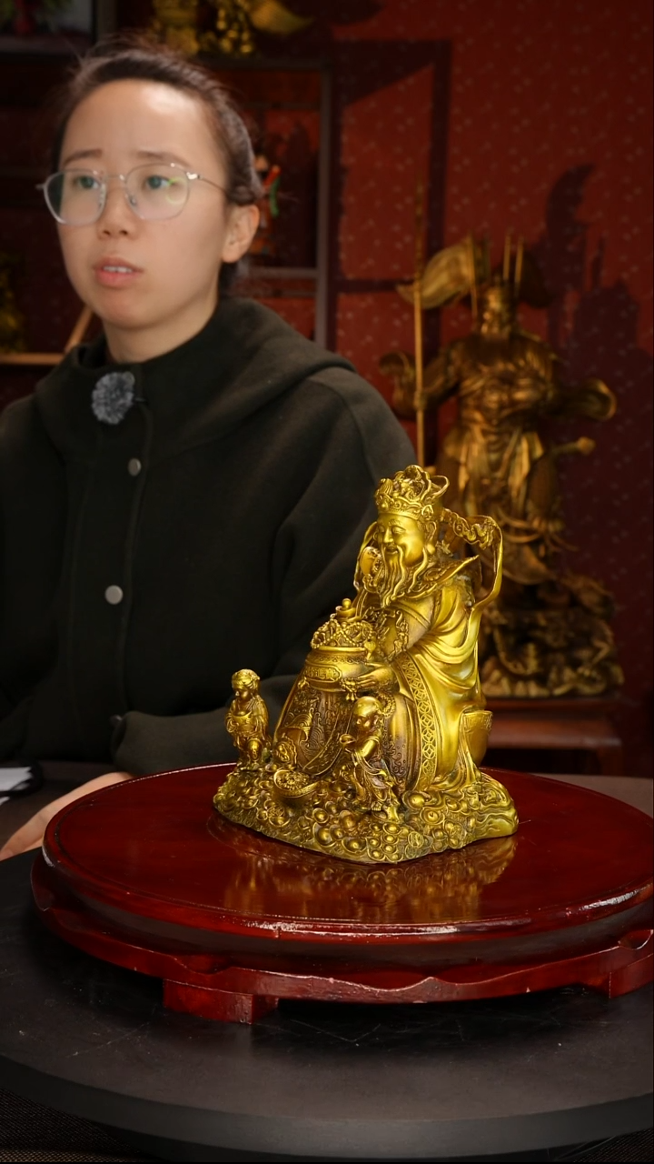 黄铜18cm小财带童