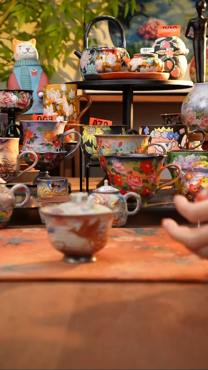 瓷片景德镇手工手绘1295