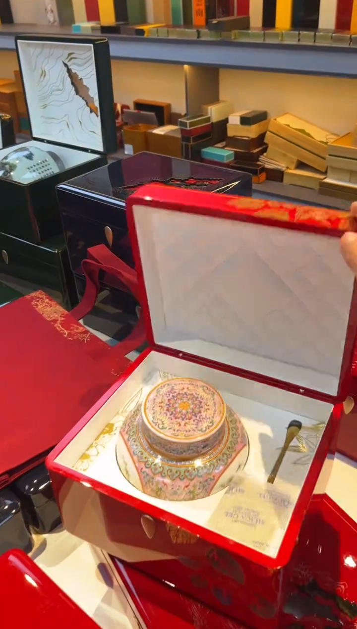 烤漆单陶瓷罐高端礼盒1套