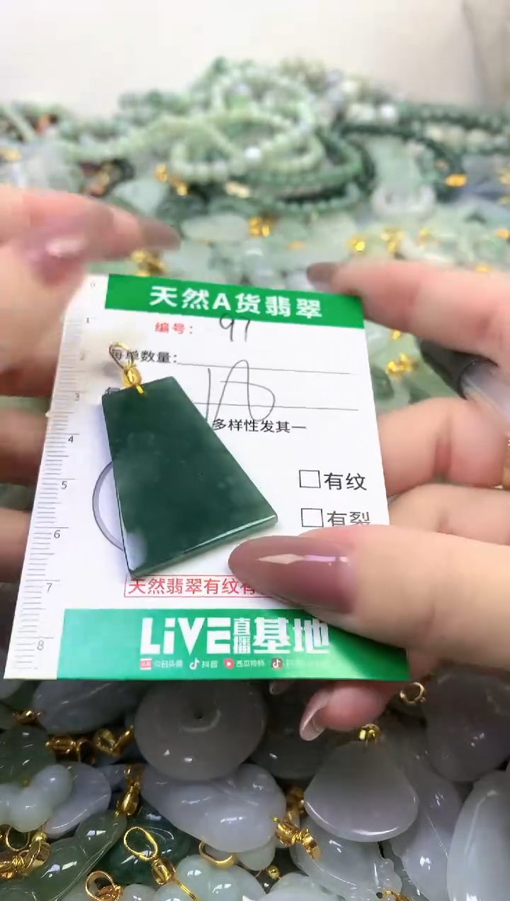 颈饰未镶嵌翡翠纯天然缅甸A货翡翠