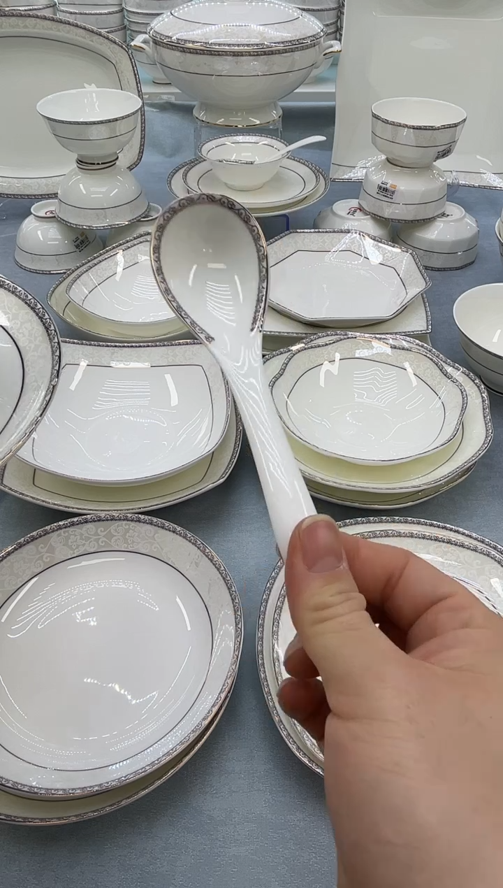 骨瓷玲珑小勺6个 