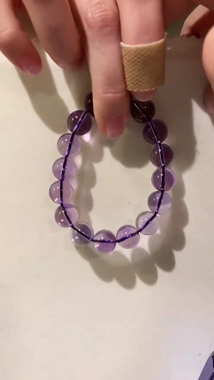 【闪购商品】水晶手链未镶嵌紫水晶 净净净 12MM