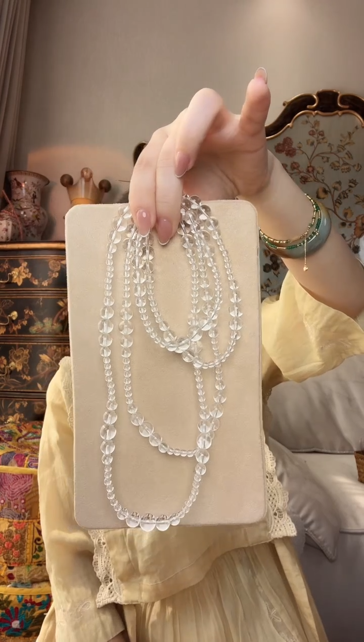 【闪购商品】水晶颈饰未镶嵌双A白水晶项链