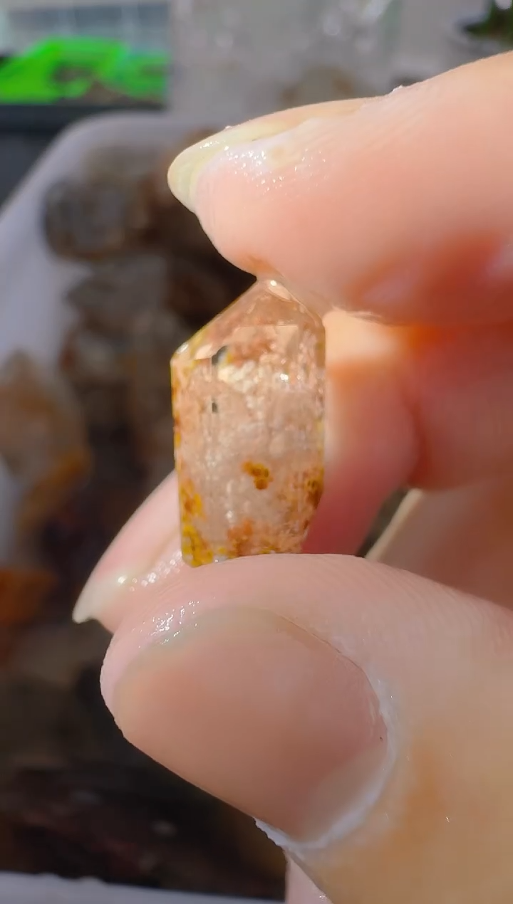 未镶嵌珠宝半成品水晶牙**压牙牙，水晶