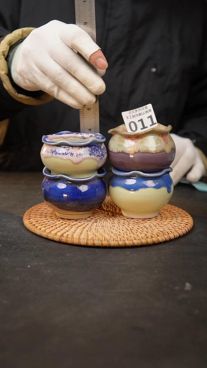 【闪购商品】瓷片011泥泥手工花盆