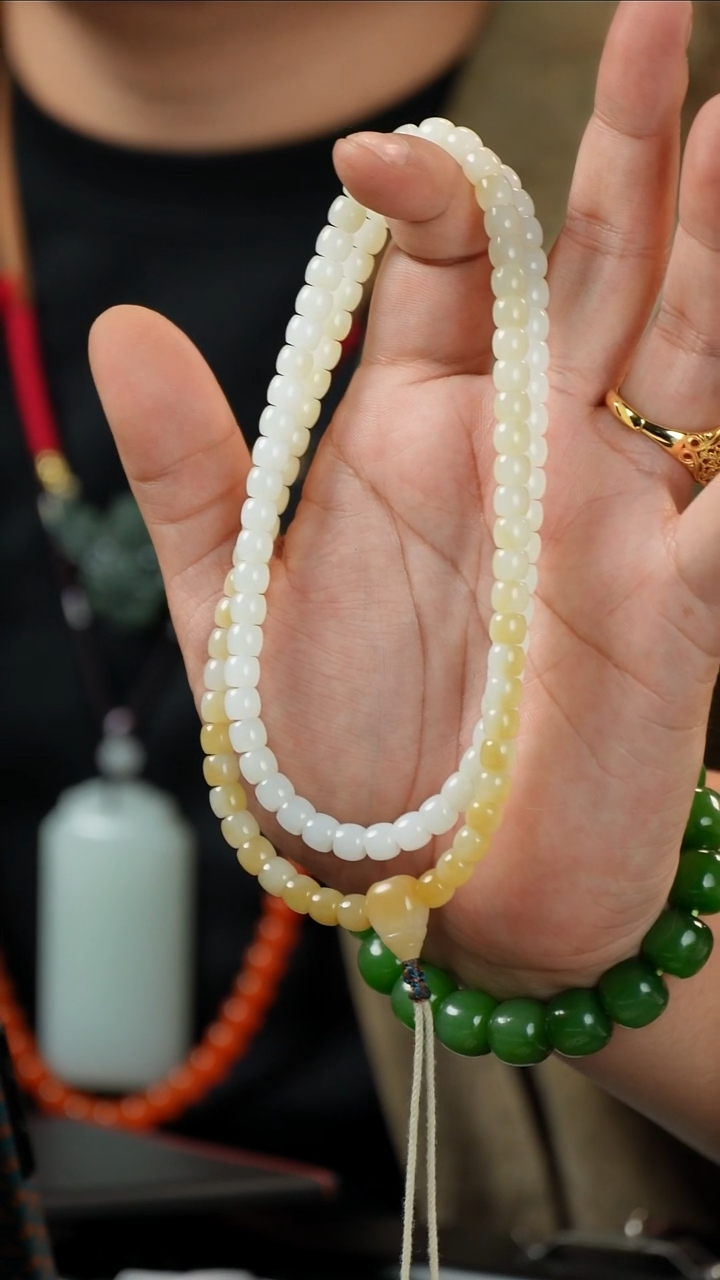 未镶嵌手串和田玉多样性发一件002