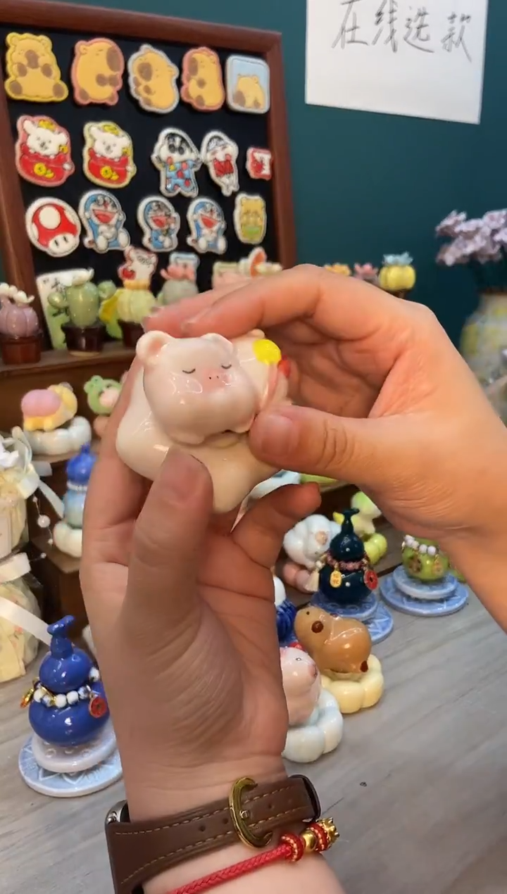 摆件陶小猪景德镇陶瓷1个装
