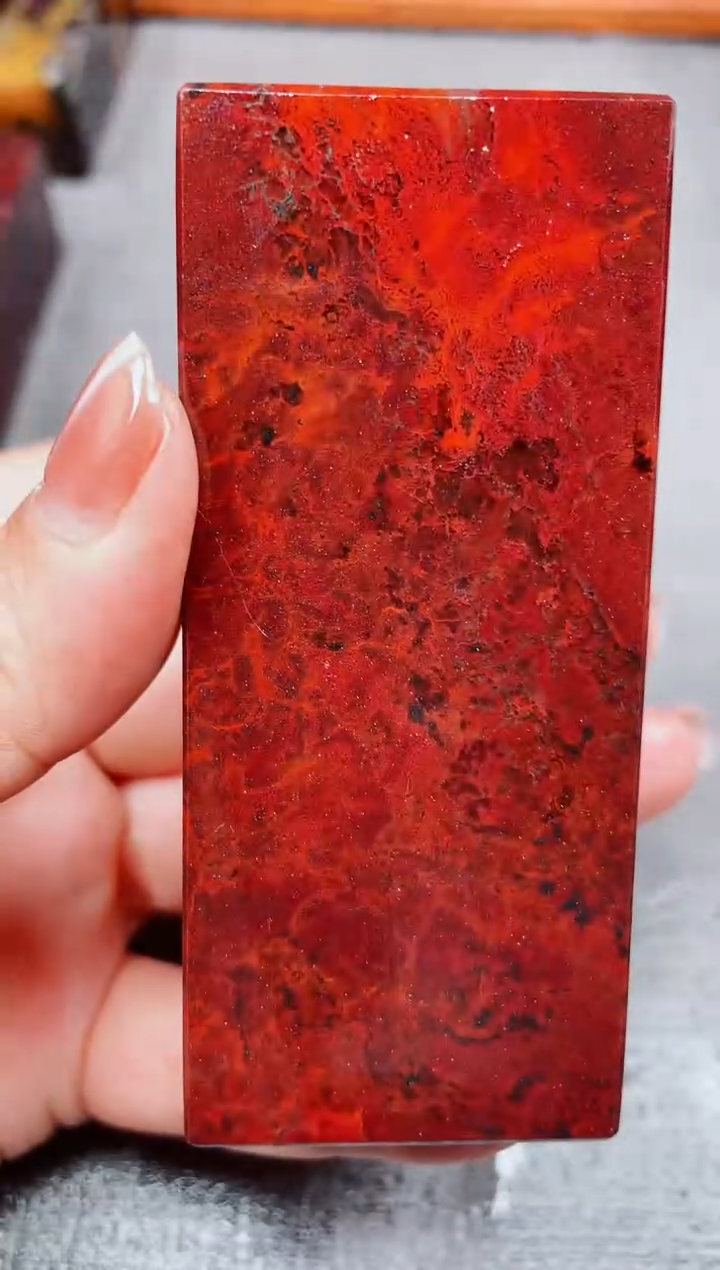 玉桂林鸡血玉素章--21