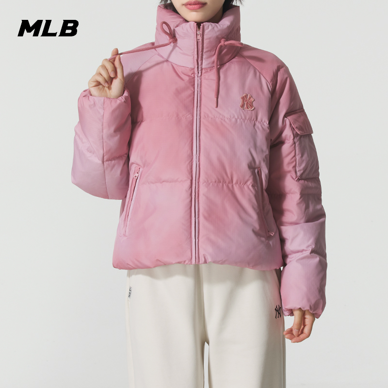 MLB女装羽绒服2025冬季新款韩系保暖运动服立领羽绒外套3FDJB0356