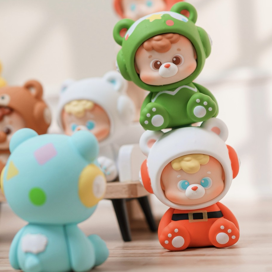 diudiu baby你的小熊冬日系列潮玩盲盒可爱摆件新品手办