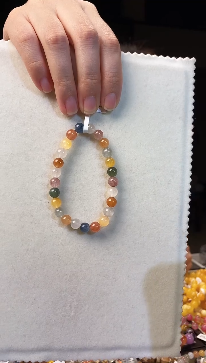 未镶嵌手串水晶冰**芦仙女彩兔 7.5MM