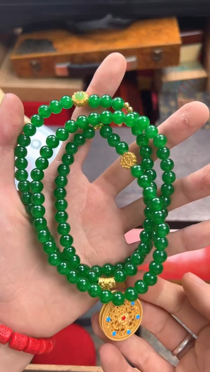 【闪购商品】翡翠颈饰未镶嵌————————