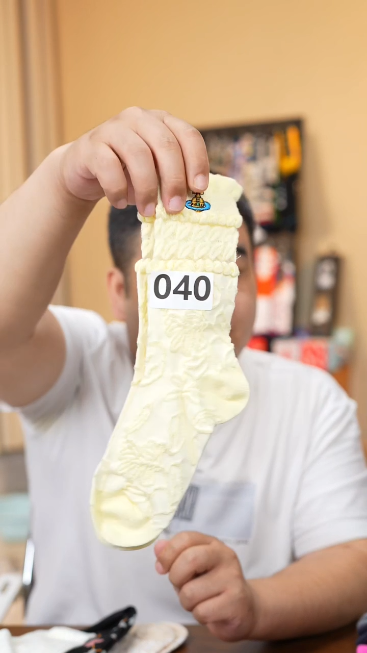 人造彩棉040袜子