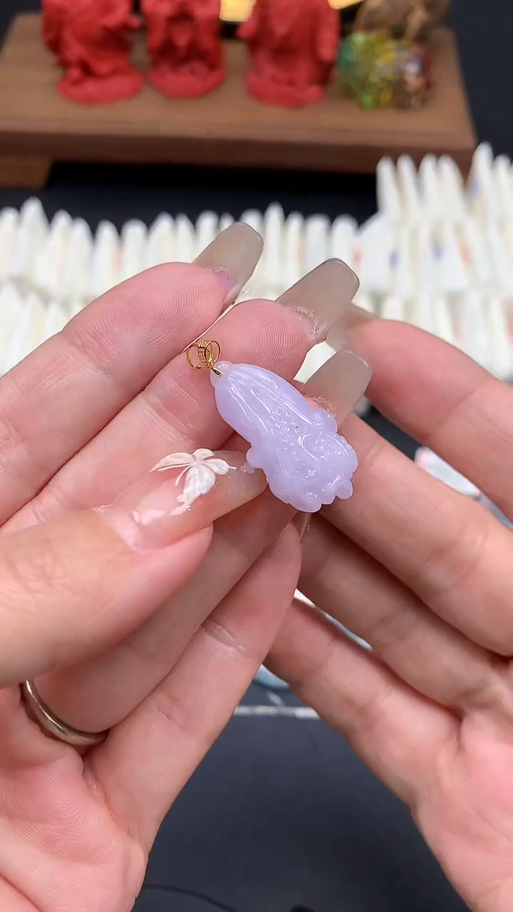 【闪购商品】翡翠吊坠(不含链)18K金镶嵌MS150100