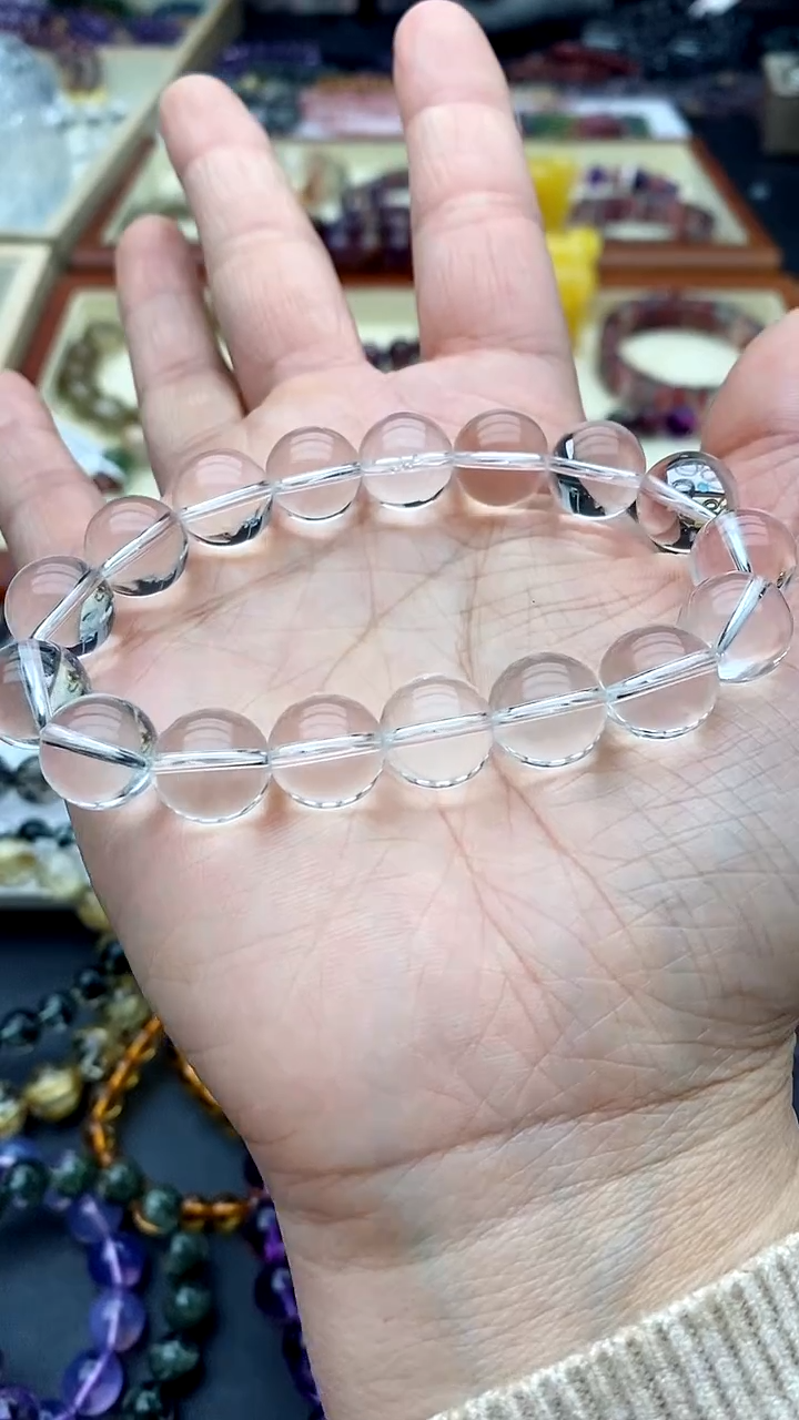 【闪购商品】水晶手链未镶嵌白水晶 11.5