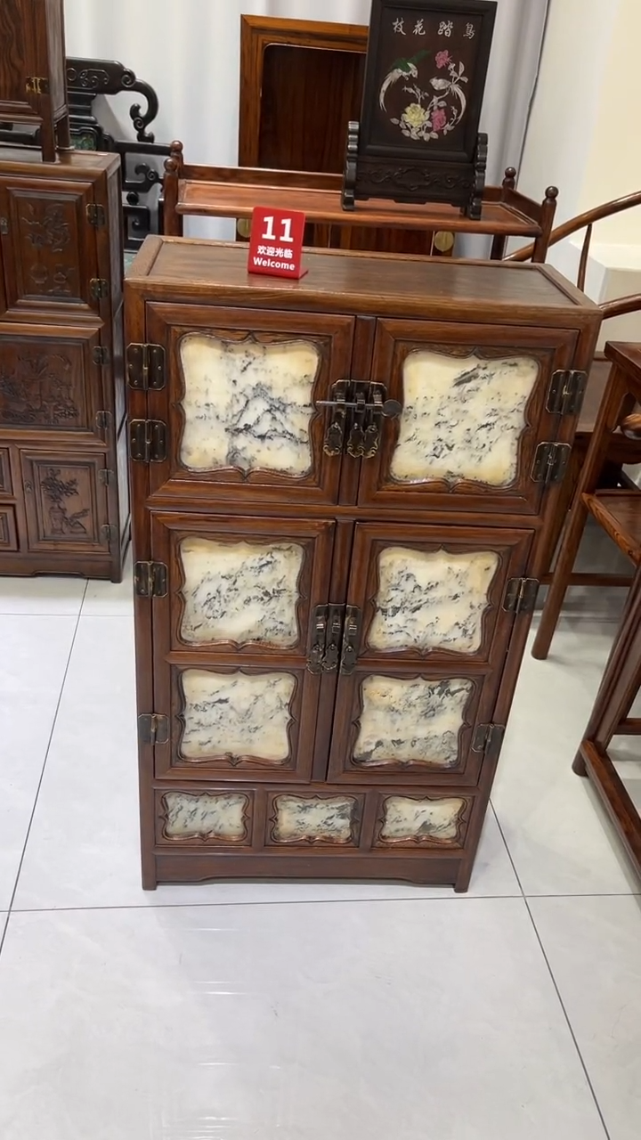 【闪购商品】贡木云石板镶嵌顶箱柜