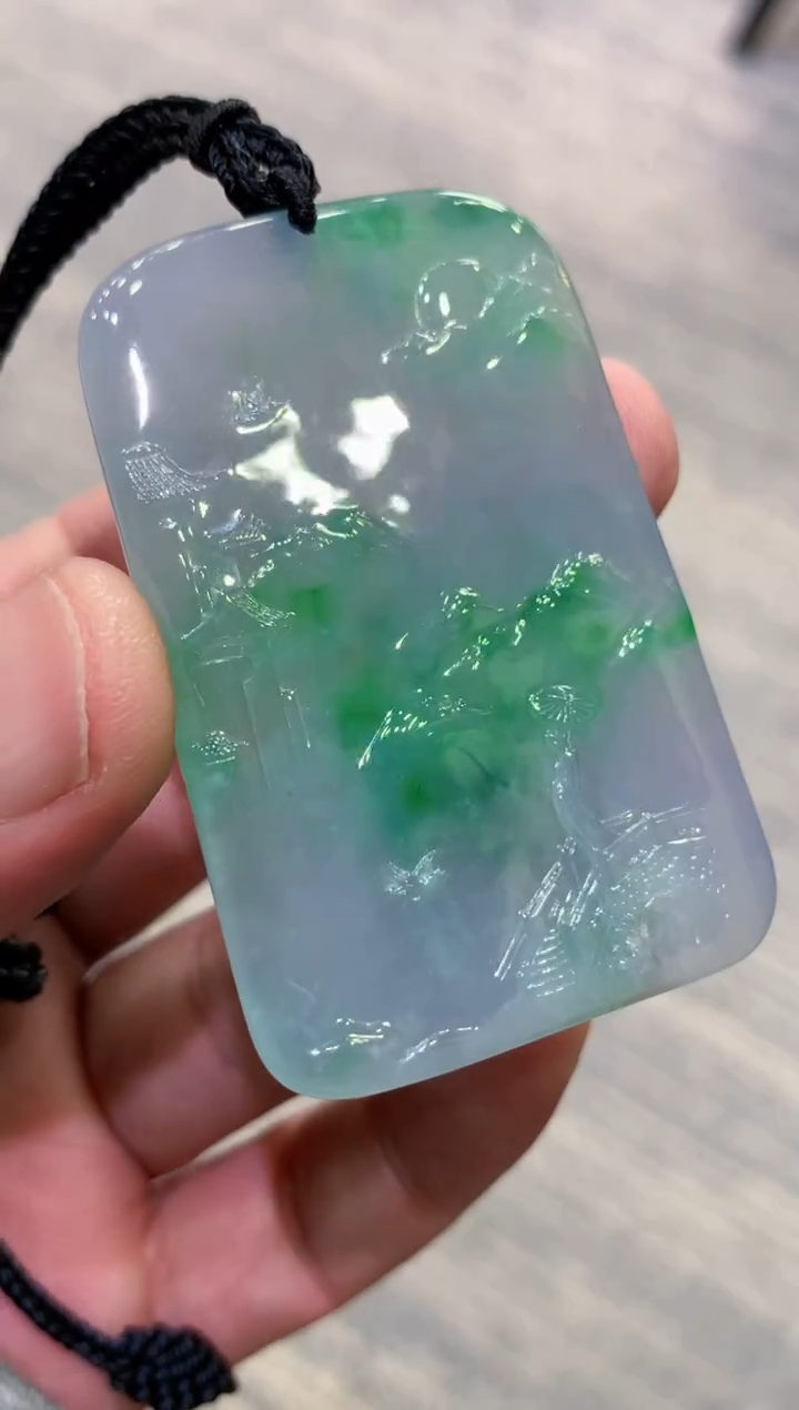 颈饰未镶嵌翡翠天然A货翡翠