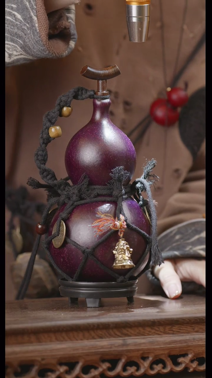 【闪购商品】98号精品天然大漆工艺防渗内胆酒葫芦~