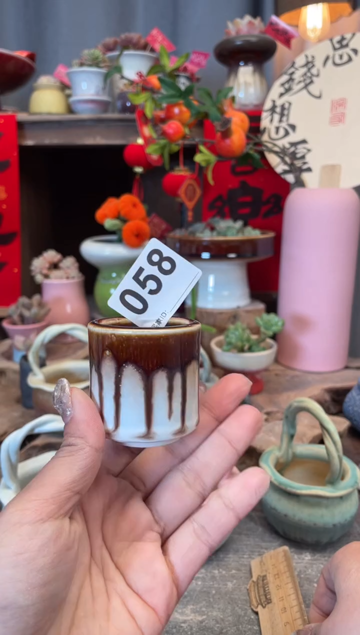 【闪购商品】摆件058知木小芳花盆