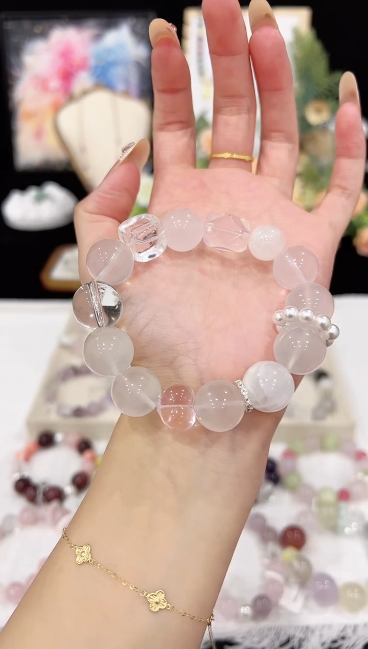 水晶手链未镶嵌天然水晶 多样性发货发其一 颜色微差