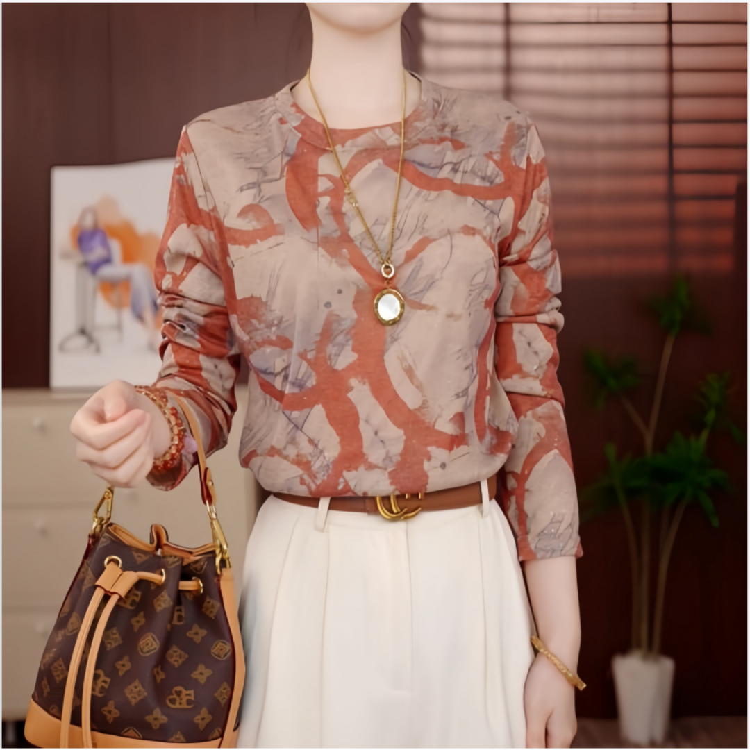 法式薄款常规款中老年女装时尚长袖常规