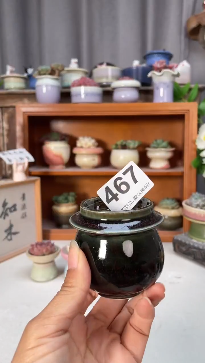 瓷片467知木小芳花盆