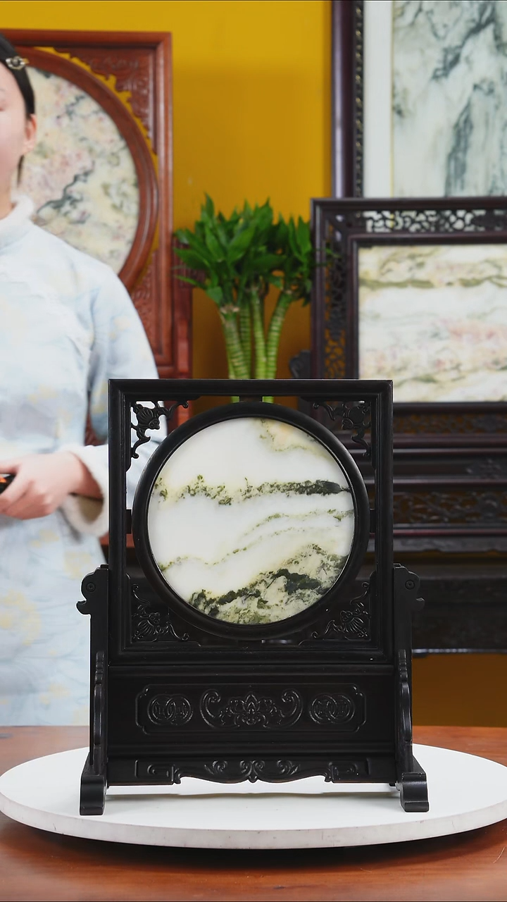 石材天然大理石画摆件