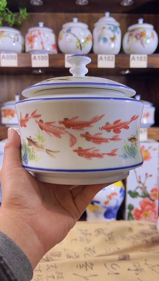 迎君陶瓷纯手工手绘   5