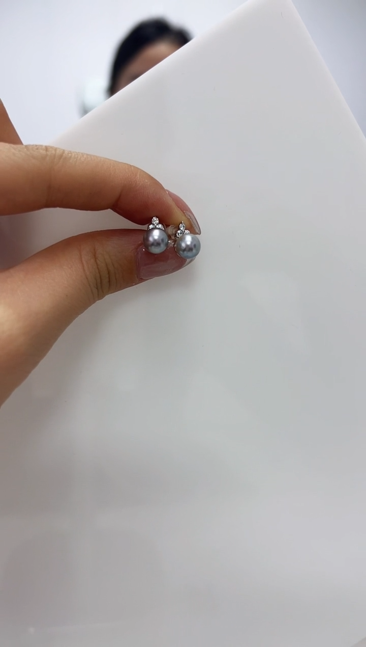 【闪购商品】海水珍珠DA银S925镶嵌耳钉 C1034