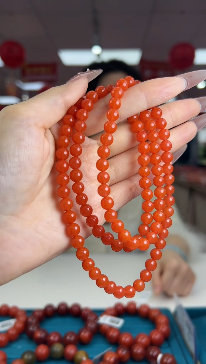 【闪购商品】南红玛瑙项链未镶嵌2.3-3-6（多样式）