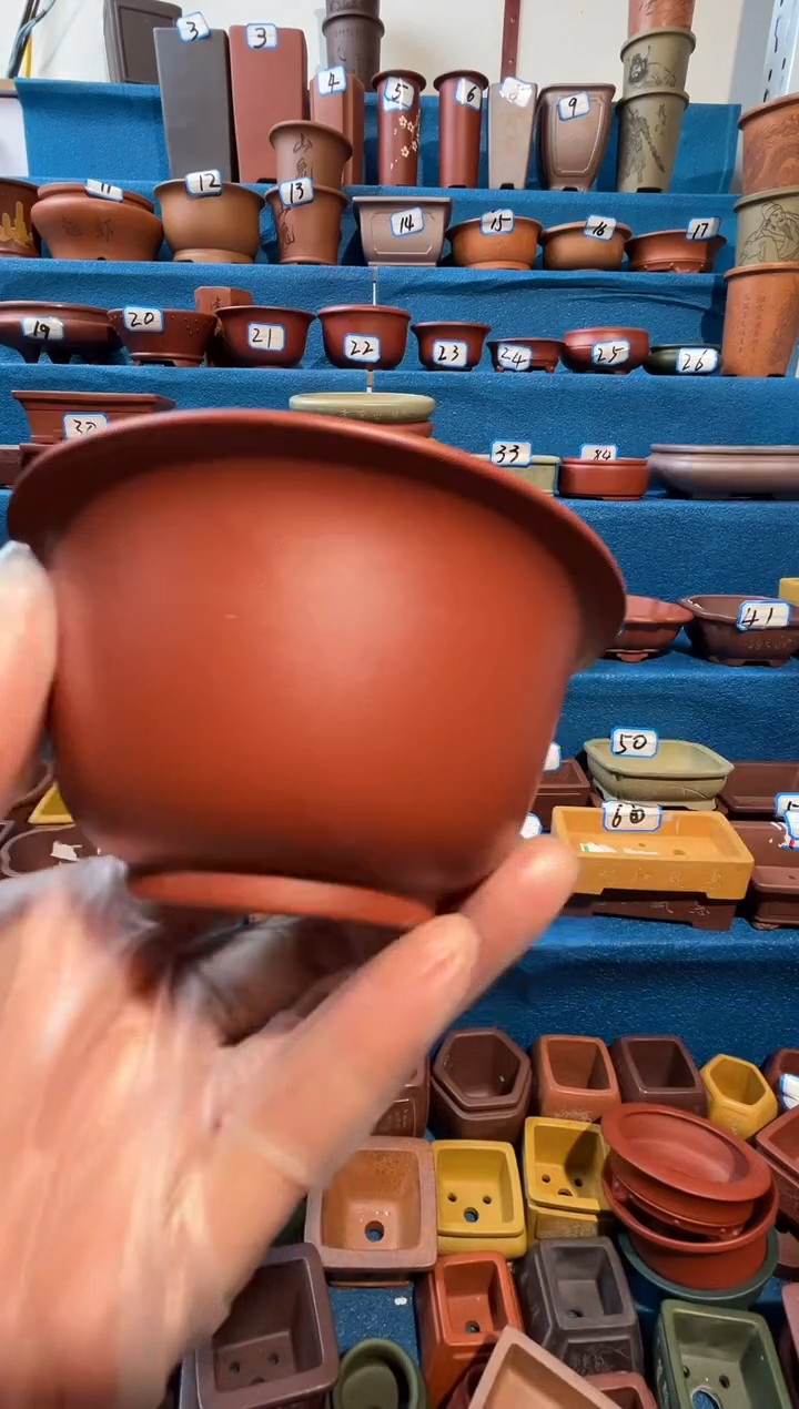 【闪购商品】紫砂紫砂花盆8.5*4