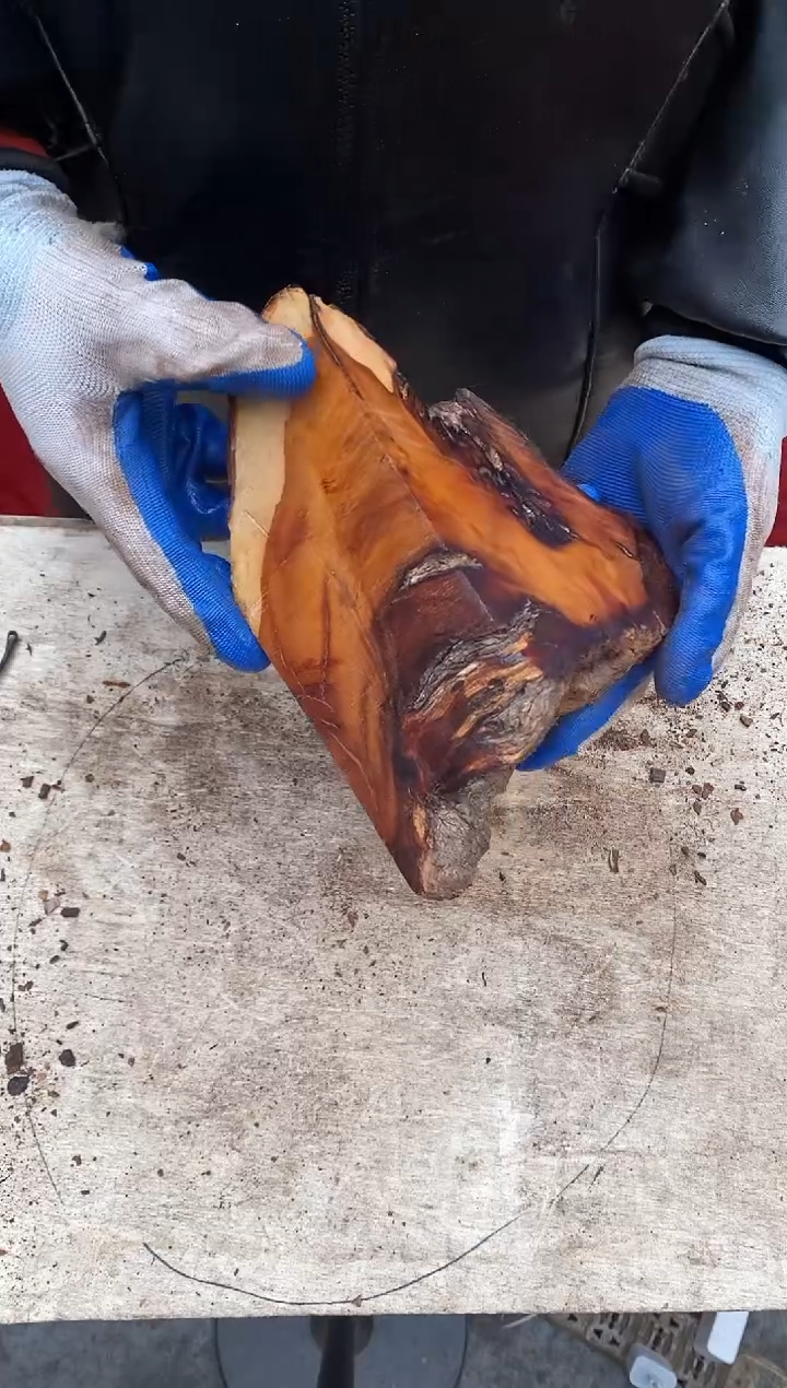 枣木【40】号原木段，尺寸随型