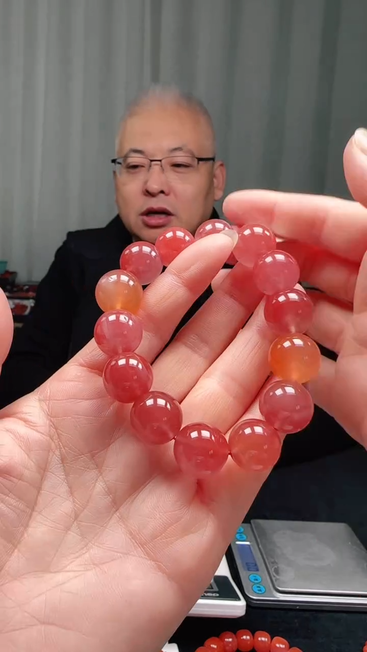 未镶嵌多样性发一件南红玛瑙15mm多宝圆珠单圈 