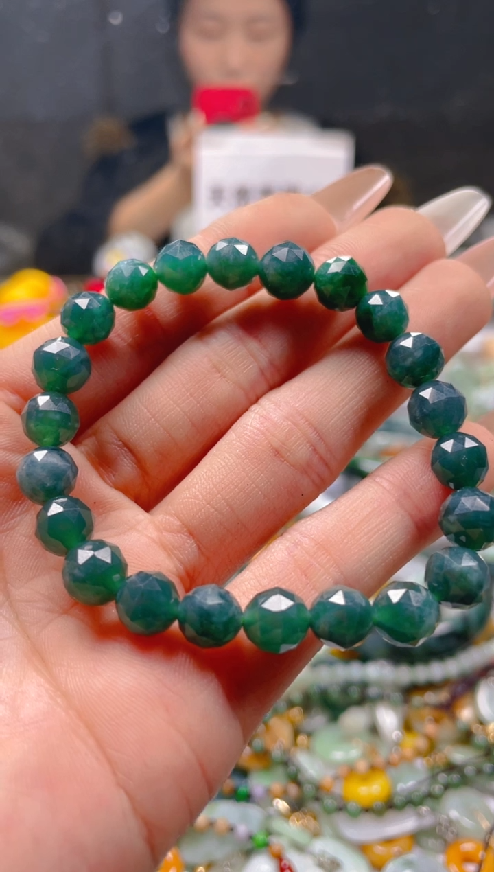 【闪购商品】翡翠颈饰未镶嵌7-8MM/X/翡翠A货一图一物