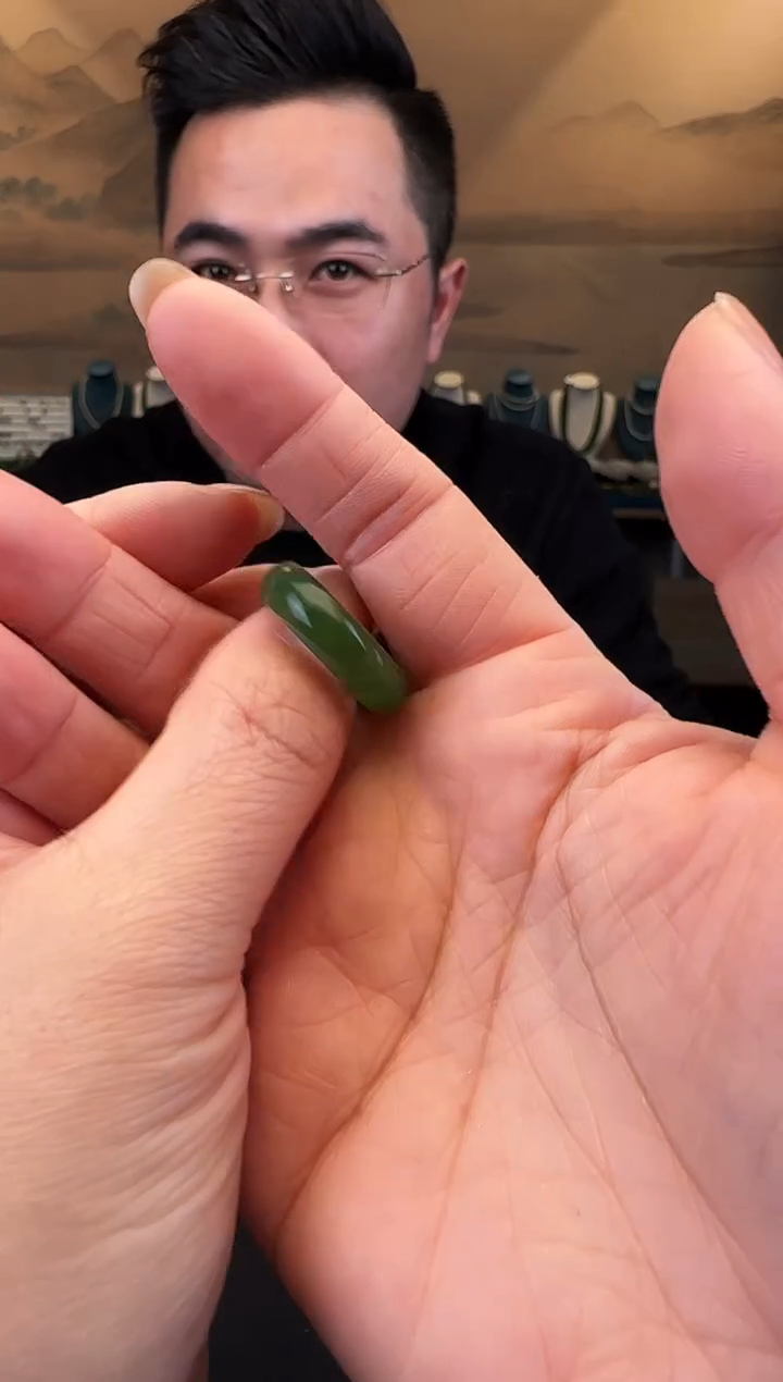 未镶嵌戒指和田玉16-18圈口（多样性发一件）