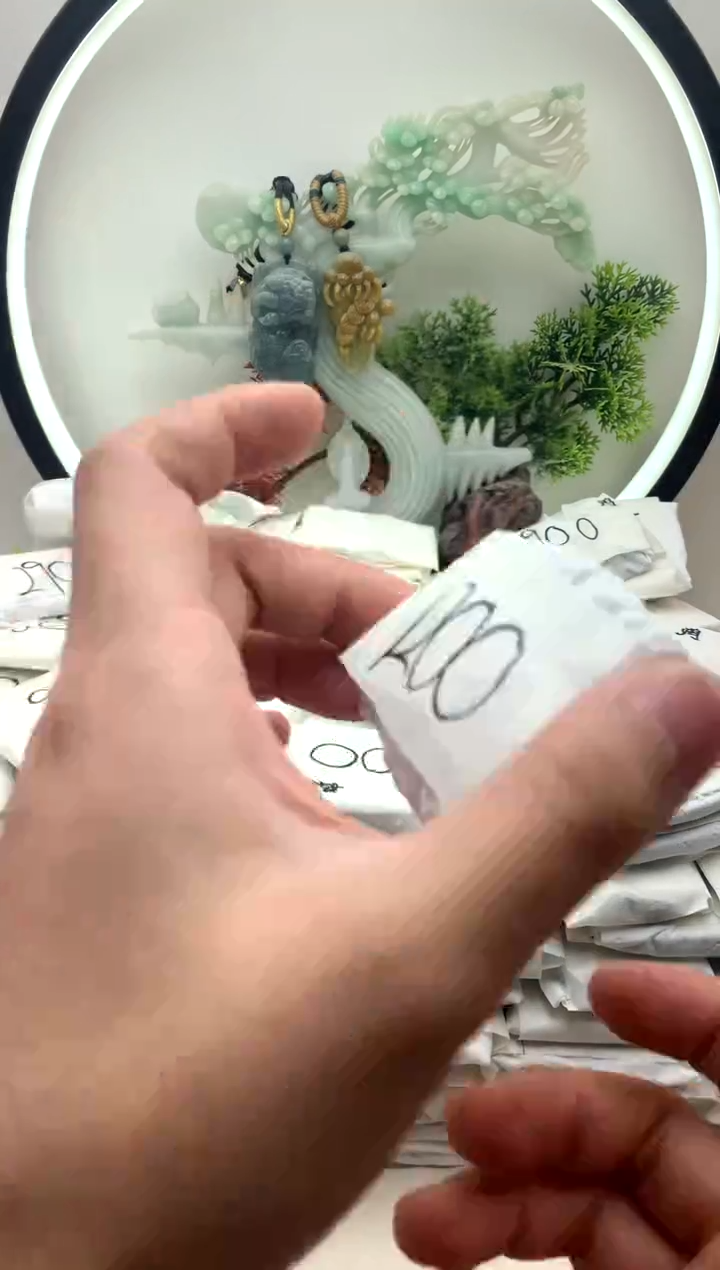 颈饰未镶嵌翡翠珠链