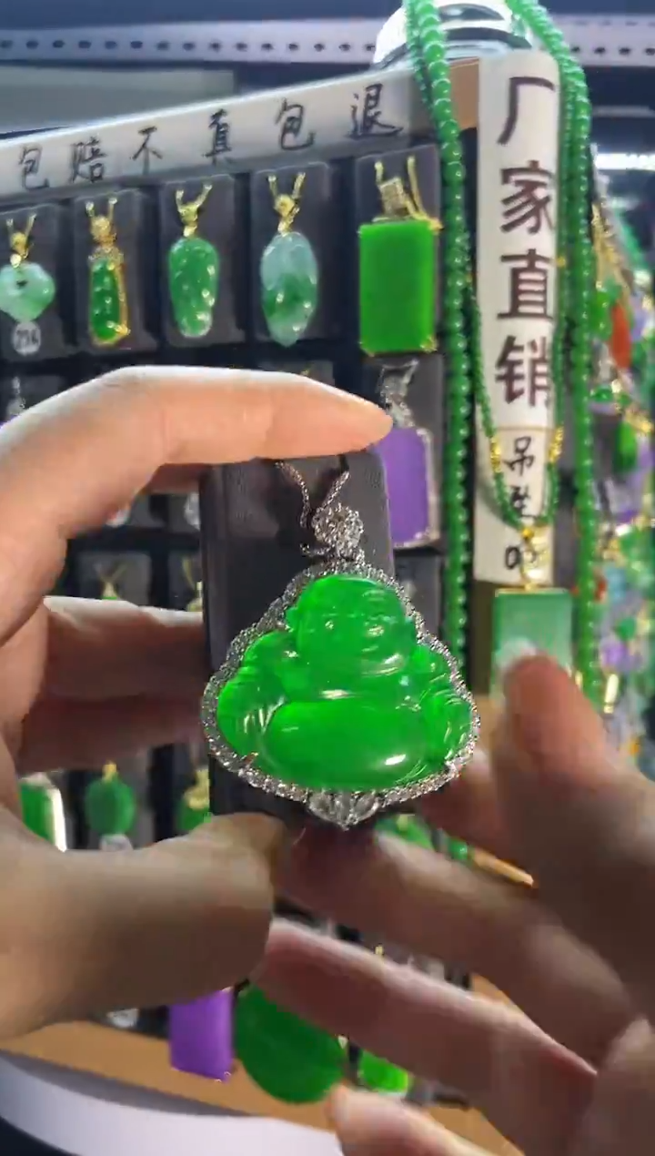 【闪购商品】翡翠耳饰银S925镶嵌241...