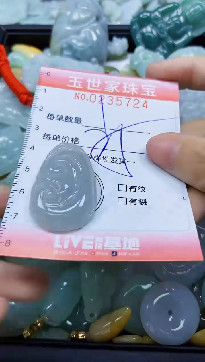 翡翠未镶嵌颈饰闪购0235724