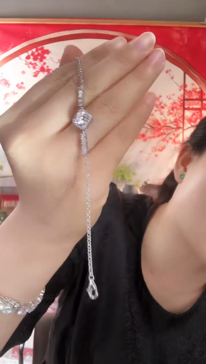 主播定制链接 方包手链1ct