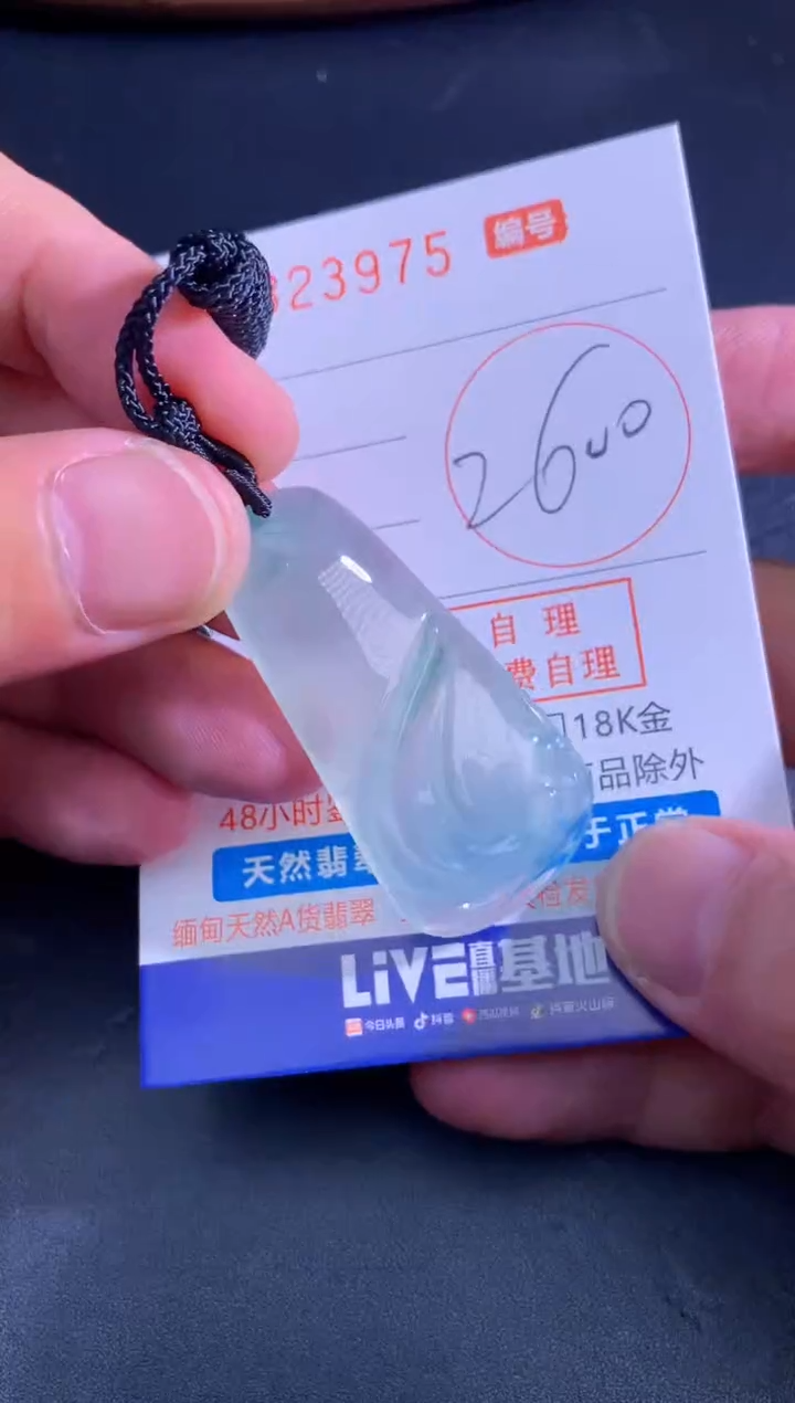 颈饰未镶嵌翡翠天然A货翡翠