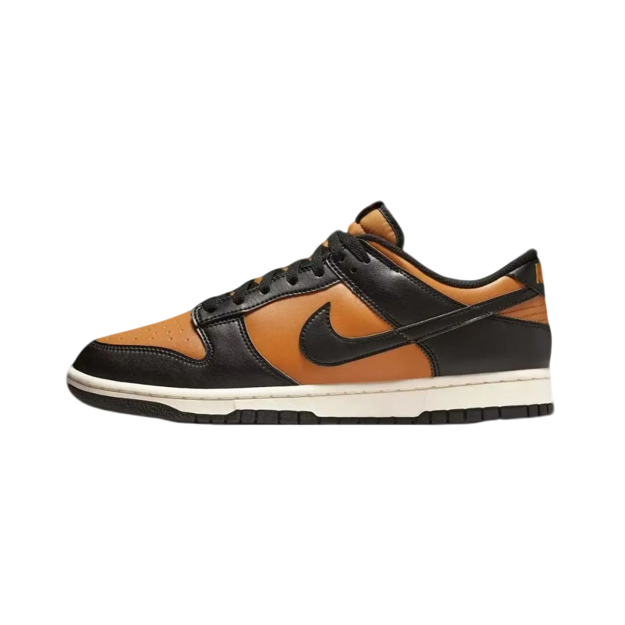 NIKE/耐克男子黑橙DUNK LOW RETRO时尚低帮运动鞋板鞋-HF5441-701