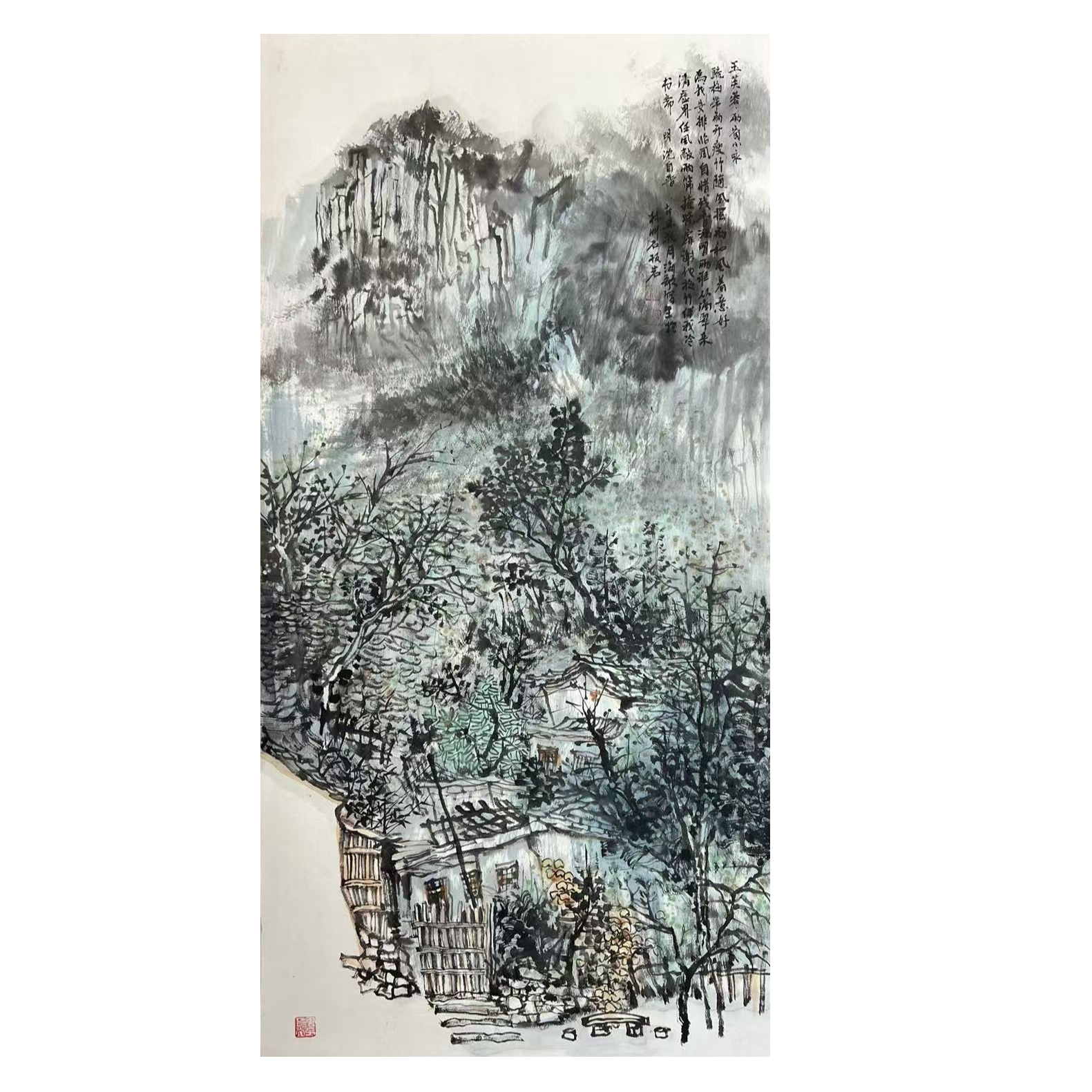 海歌老师写生山水国画作品