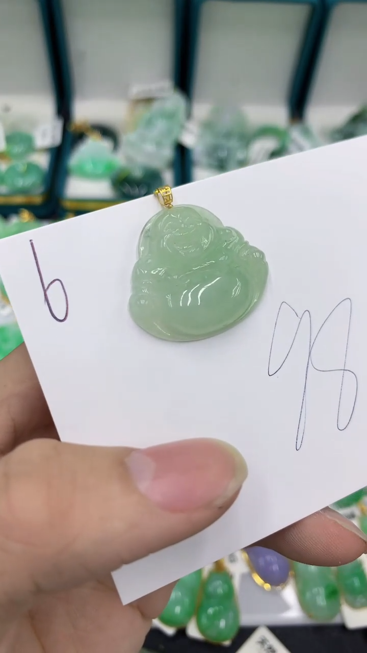 【闪购商品】翡翠颈饰18K金镶嵌翡翠