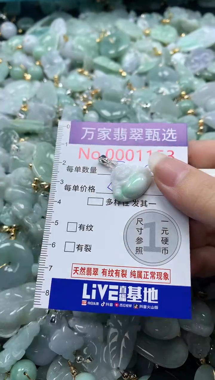吊坠(不含链)未镶嵌翡翠1153