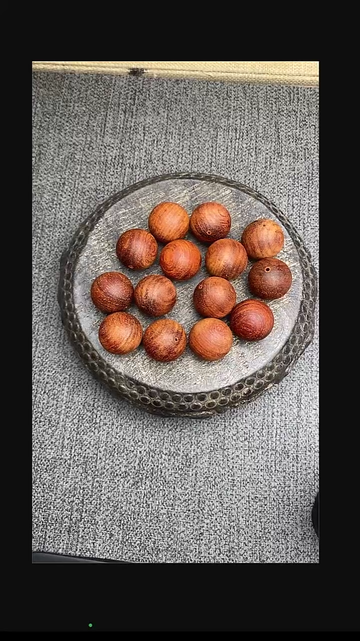 【闪购商品】檀香紫檀（小叶紫檀）散珠2.0cm*12颗珠胚