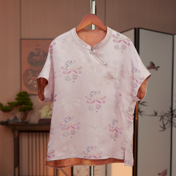 【粉蜻蜓】双面双穿新中式国风气质衬衫上衣小衫