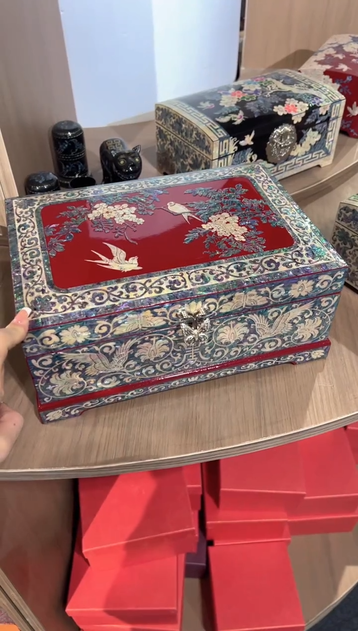 【闪购商品】不退不换按扣全贝底·弘贝雅螺钿漆器